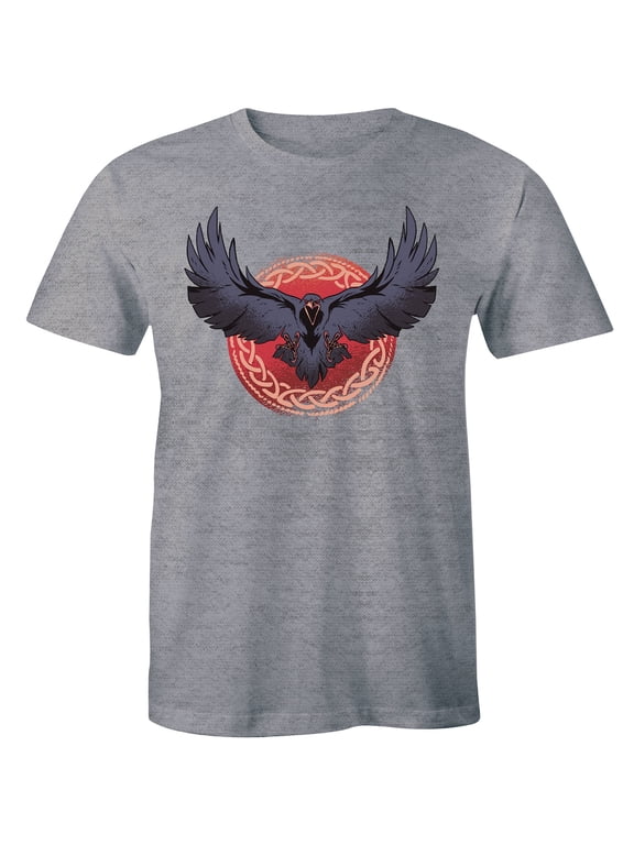 Crew Neck Vintage American Bald Eagle Nature Patriot Short Design Men's T-Shirt