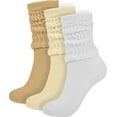 thumbnail image 1 of Crew Slouch Socks Women - Retro Scrunch Short Sock - Soft Solid Ankle Socks Size 5-11, 1 of 6