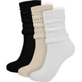 thumbnail image 1 of Crew Slouch Socks Women - Retro Scrunch Short Sock - Soft Solid Ankle Socks Size 5-11, 1 of 6