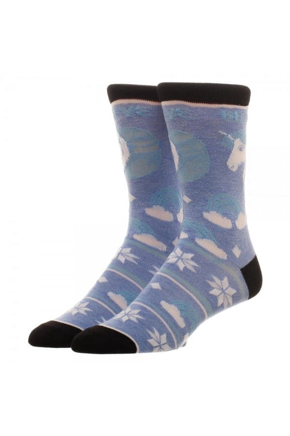 Crew Sock - Free Authority - Fairisle Believe In Unicorns New cr6b1cgen