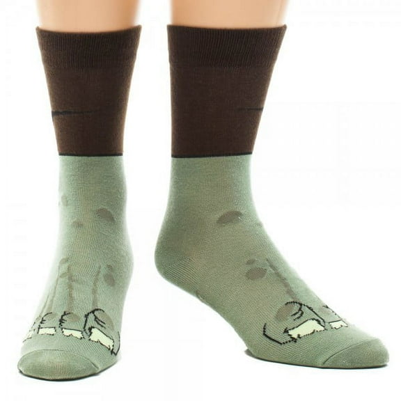 Crew Sock - New Zombie Foot Green Anime cr0cz5pvz