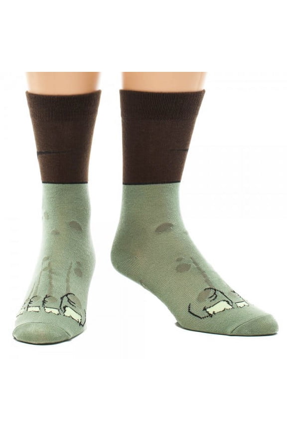 Crew Sock - New Zombie Foot Green Anime cr0cz5pvz