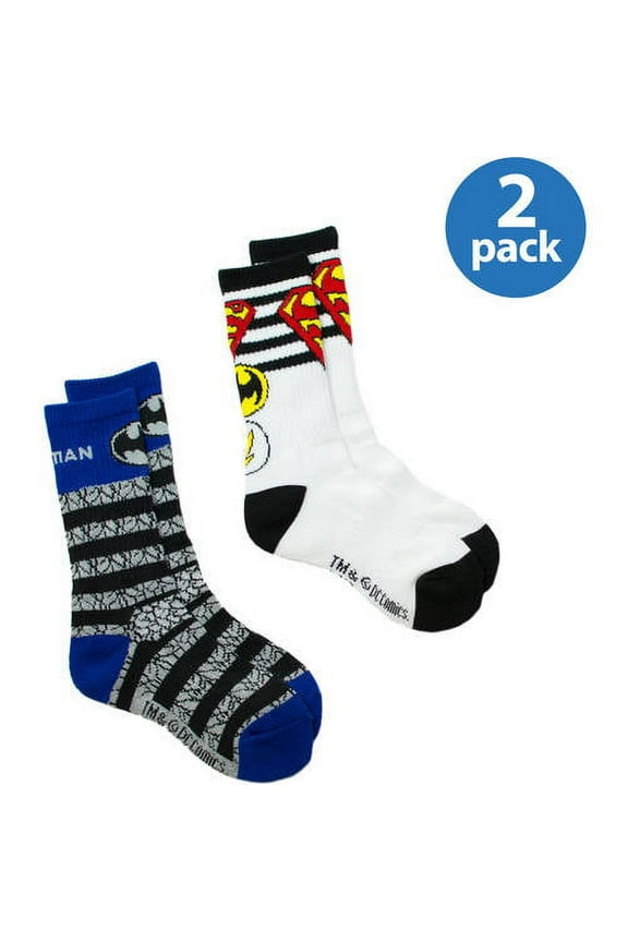 Crew Socks, 2 Pairs (Little Boys & Big Boys)