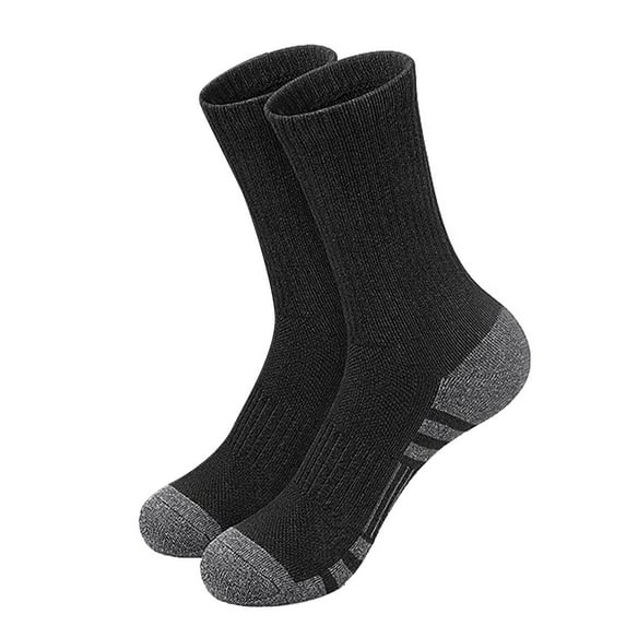 Crew Socks for Men! Comdrip Men's Medium Tube Socks Solid Color Socks Basketball Sport Medium Tube Socks Autumn and Winter Men's Long Tube Socks Work Socks for Men Navy One Size