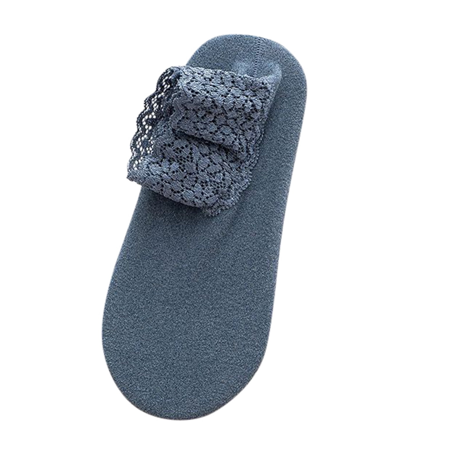 Crew Socks Short Socks Lace Lace Thick Warm Silicone Non Floor Low Top