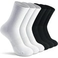 thumbnail image 1 of Crew Socks Women Running Hiking Thick Cushiones Athletic Socks 5-6 Pairs, 1 of 5