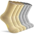 thumbnail image 1 of Crew Socks Women Running Hiking Thick Cushiones Athletic Socks 5-6 Pairs, 1 of 5