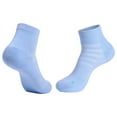 thumbnail image 1 of Crew Socks for Men Casual Solid Color Stretchy Breathable Moisture-Wicking Athletic Workout Cycling Sports Ankle Boot Sock, 1 of 3