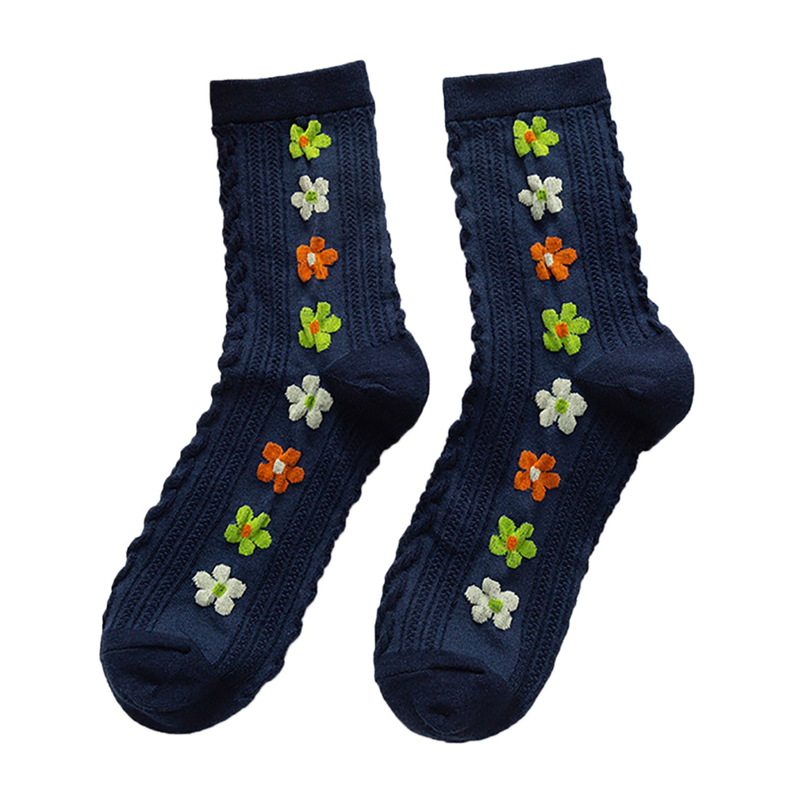 Crew Socks for Women Crew Socks Retro Style Calf Socks Fall Items for