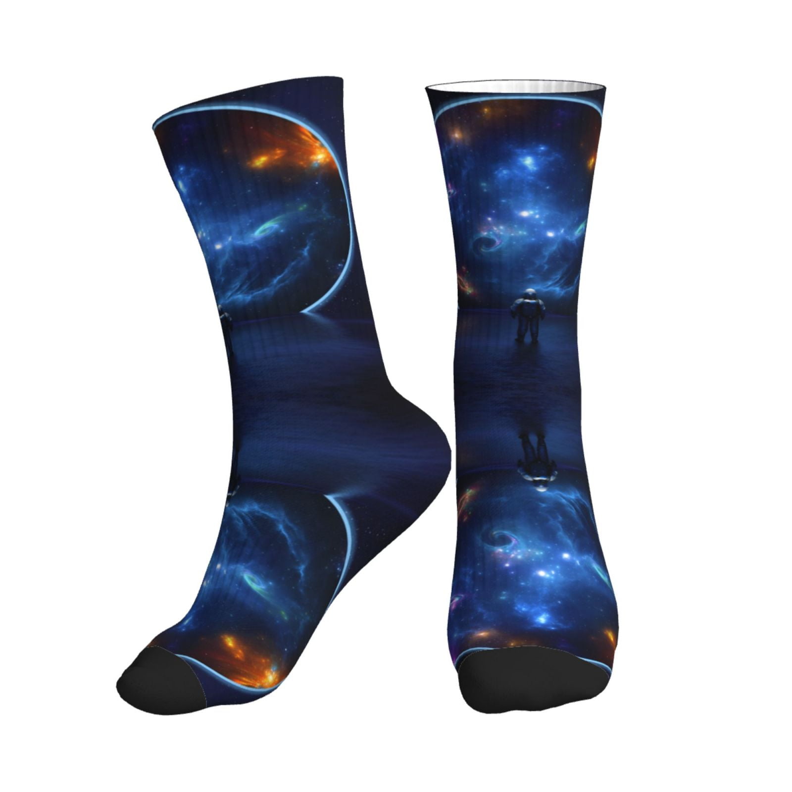 Crew Socks for Women Men, Astronaut Womens Mens Socks, Running Socks Hiking Socks Athletic Long