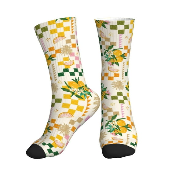 Crew Socks for Women Men Athletic - Fruit Soft Comfort Breathable Mid-Calf Sole Running Socks Womens Men