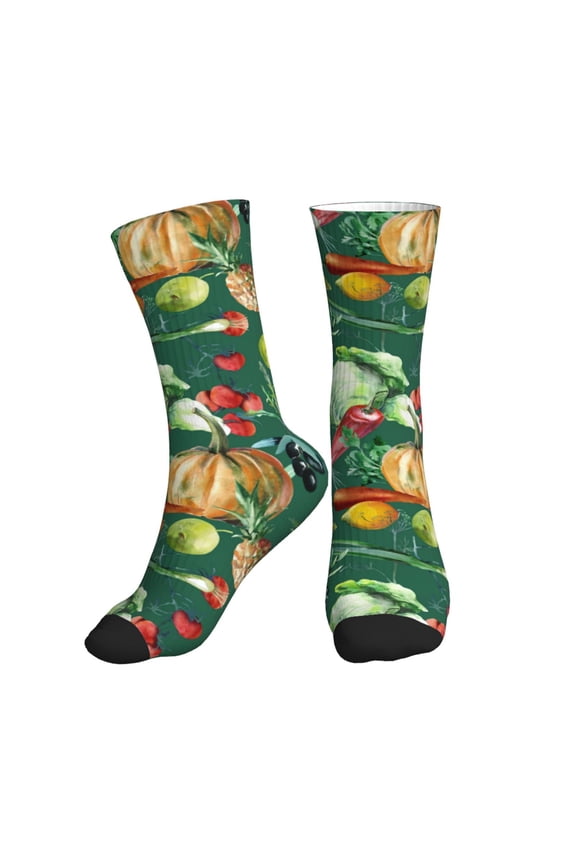 Crew Socks for Women Men Athletic - Vegan Soft Comfort Breathable Mid-Calf Sole Running Socks Womens Men