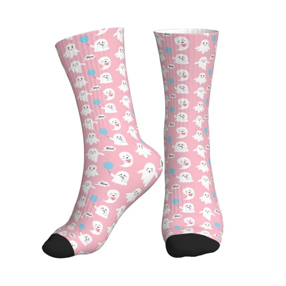 Crew Socks for Women Men Athletic - seamless pattern pink glamour Soft Comfort Breathable Mid-Calf Sole Running Socks Womens Men