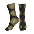 Crew Socks for Women Men, Gold Mandala Comfort Breathable Crew Socks