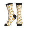 thumbnail image 1 of Crew Socks for Women Men, beehives honey bees cute  Moisture Running Athletic Football Striped Socks Cushion Tube Socks, 1 of 7