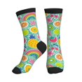 Crew Socks for Women Men, colorful fruit rainbow Comfort Breathable