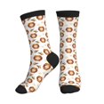 thumbnail image 1 of Crew Socks for Women Men, cute honey bees flowers print  Moisture Running Athletic Football Striped Socks Cushion Tube Socks, 1 of 7
