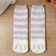 thumbnail image 1 of Crew Socks for Women New Women's Thick Warm Wool Socks Floor Sleep Socks Mid-Tube Socks Style B-1 Pinky One Size, 1 of 3