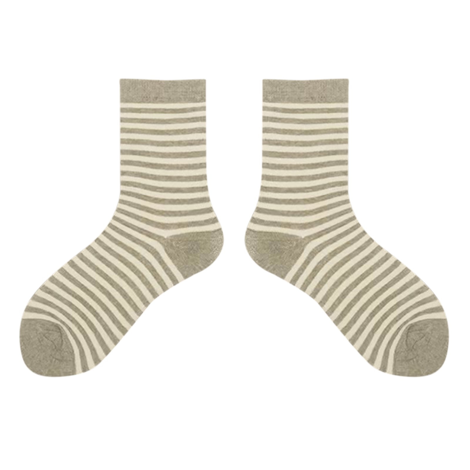 Crew Socks for Women To Keep Warm Stripe Lightweight Cotton Athletic ...