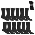 thumbnail image 1 of Crew Style, Black Diabetic Socks, MEN Size 10-13, 1 dozen Pairs, 1 of 8