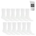 thumbnail image 1 of Crew Style, White Diabetic Socks, MEN Size 9-11, 1 dozen Pairs, 1 of 7