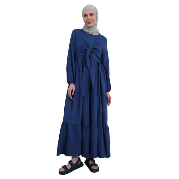 Crew neck - Unlined - Modest Dress - Benin