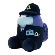 Crewmate Astronaut Plush Doll, Space Game Character Stuffed Figure with Professional Hat and Uniform, Soft Cuddly Spaceman Plushie, Collectible Game Merch Gift for Fans and Room Decoration
