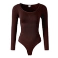 thumbnail image 1 of Crewneck Bodysuits for Women Long Sleeve Going Out Tops One Piece Shirt Tees Casual Outfits Leotards 2025, 1 of 3