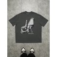 thumbnail image 1 of Crewneck Hip Hop Graphic Hand Sign Vintage Grunge Y2k Cotton Men's Women's T-Shirt, 1 of 6