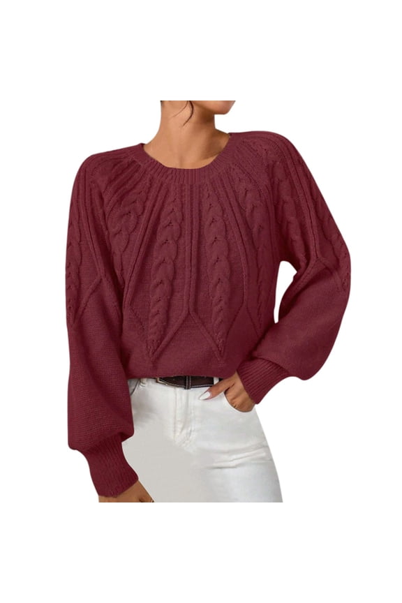 Crewneck Sweater For Women, Fall Winter Long Sleeve Loose Fit Warm Comfort Pullover Top For St Patricks Day Outfits,Size:S