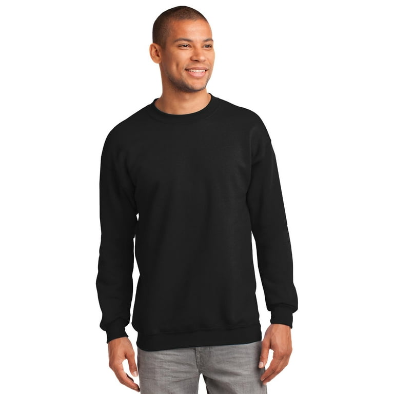 Crewneck Sweatshirt. Jet Black. 4XL