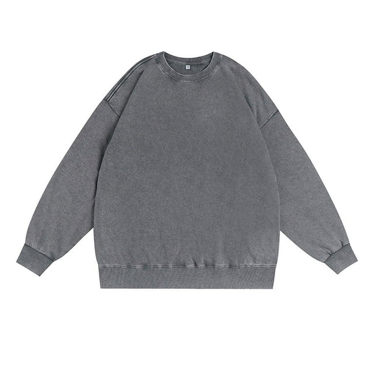 Distressed crewneck sweatshirt hot sale