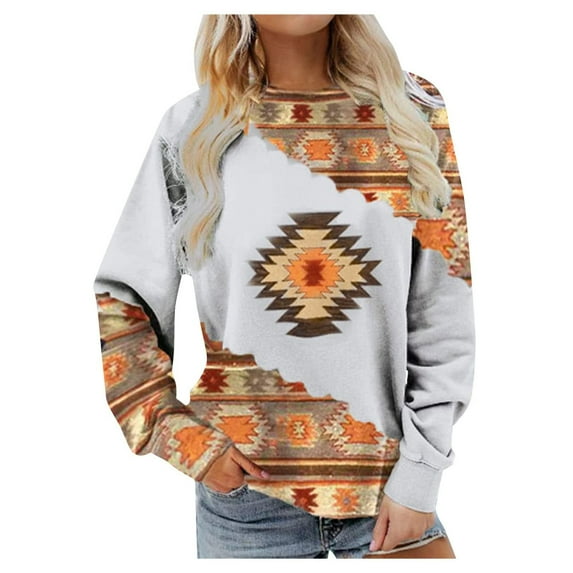 Crewneck Sweatshirts Green Sweatshirts for Women 2023 Fall Fashion, Crewneck Lightweight Graphic Printed Pullover Shirts Warm Oversized Tops Fall Clothes For Women 2023 Petite