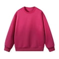 thumbnail image 1 of Crewneck Sweatshirts Men Hot Pink Pullover Casual Long Sleeve Plus Size Hoodless L, 1 of 8