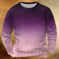 thumbnail image 1 of Crewneck Sweatshirts for Men M-4XL Big and Tall Pullover Plus Size Long Sleeve Tees Trendy Gradient Printed Basic Comfort No Hood Sweatshirt, 1 of 3