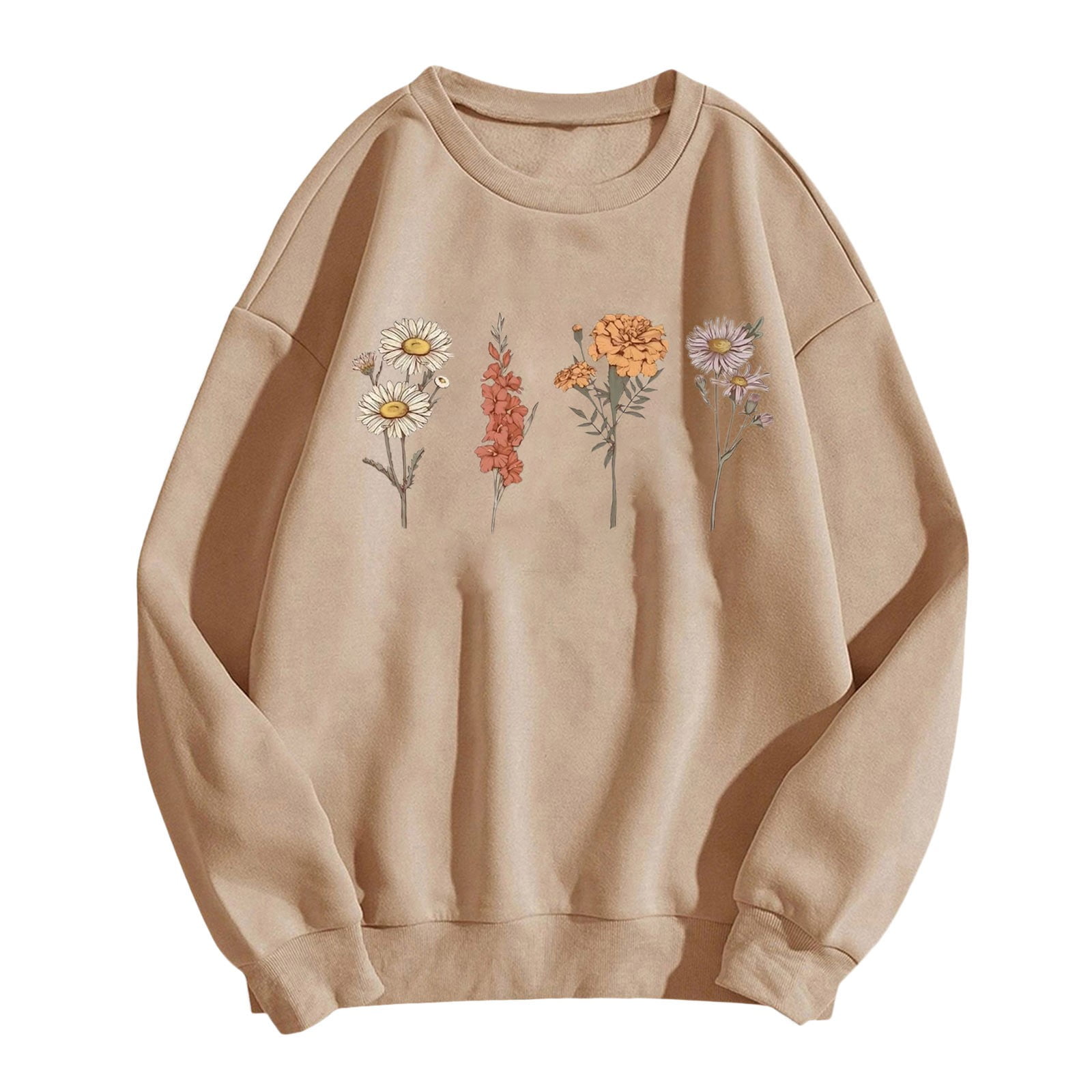 Crewneck Sweatshirts Women Ladies Fall Winter Casual Loose Fun Letter