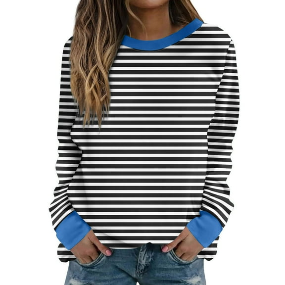 Crewneck Sweatshirts for Women Long Sleeve Pullover HoodedRound Neck Casual Sweaters Solid Color Fall Fashion Tops Comfy Loose Lightly Winter Clothes Fall Outfit Clothes 2025