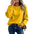 thumbnail image 1 of Crewneck Sweatshirts Women Oversized Comfort Fleece Pullover Sweatshirt, M, 1 of 8