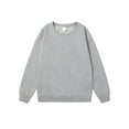 thumbnail image 1 of Crewneck Sweatshirts for Men Fleece Lined Long Sleeve Shirts Mens Casual Solid Color Pullover Slim Basic Loungewear Athletic Workout Sweatshirt Tops, 1 of 2