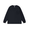 thumbnail image 1 of Crewneck Sweatshirts for Men with Pocket Long Sleeve Shirts Mens Casual Solid Color Pullover Slim Basic No Hood Going-Out Loungewear Sweatshirt Tops, 1 of 4