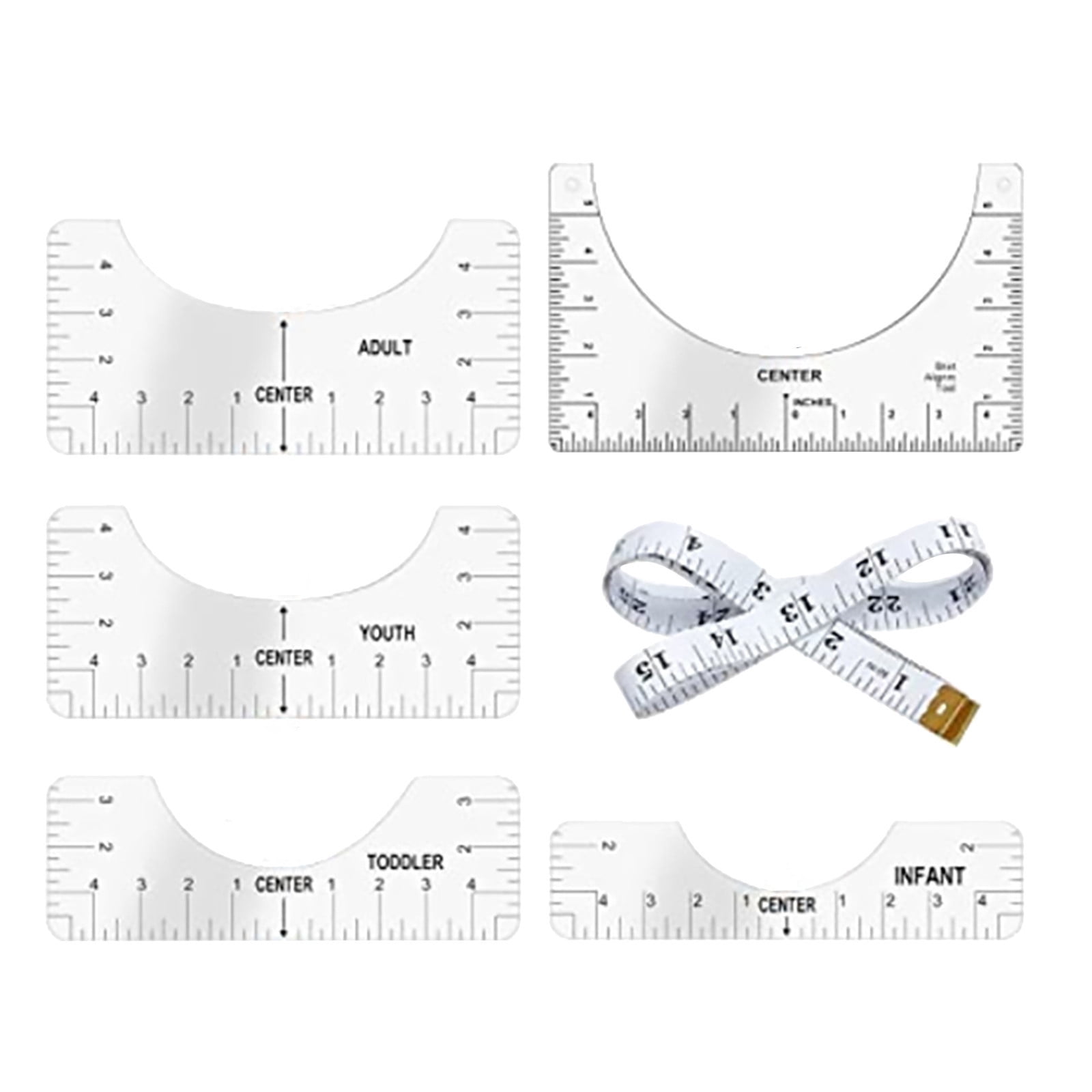 Standard Size - Tshirt Ruler Guide for Vinyl Alignment, T Shirt Rulers to  Center Designs, T Shirt Ruler Alignment Tool Placement, Tshirt Guide Ruler