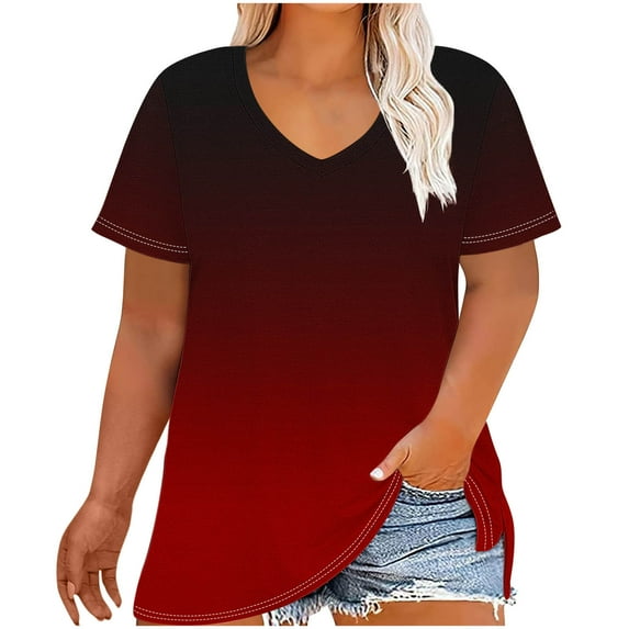 Crewneck Tshirt Women Tops for Women Summer Short Sleeve Shirts Women Under 10 Dollars