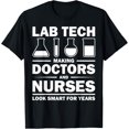 thumbnail image 1 of Crewneck Unisex Tee - Cool Lab Tech Men Women Lab Week Medical Laboratory Science T-Shirt, 1 of 4