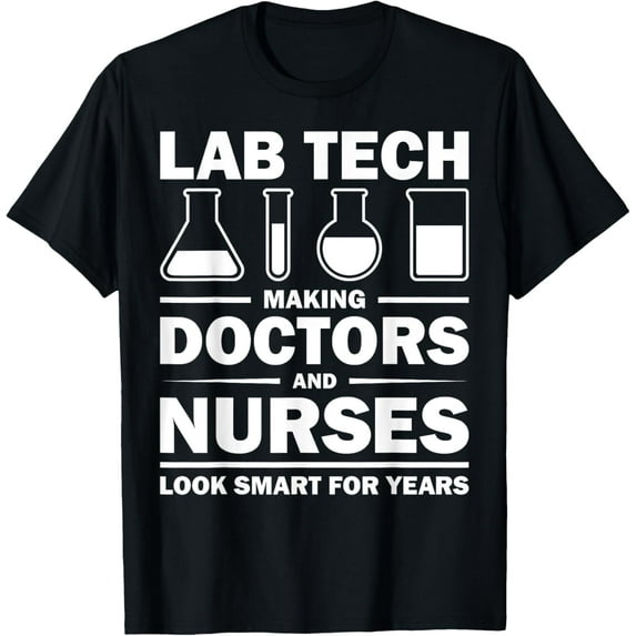 Crewneck Unisex Tee - Cool Lab Tech Men Women Lab Week Medical Laboratory Science T-Shirt