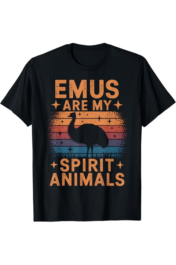 Crewneck Unisex Tee - Emus Spirit Animals Emu T-Shirt