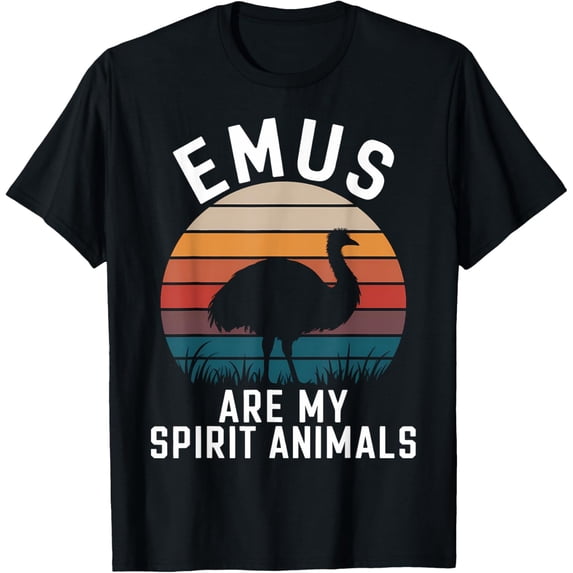 Crewneck Unisex Tee - Emus Spirit Animals Emu T-Shirt