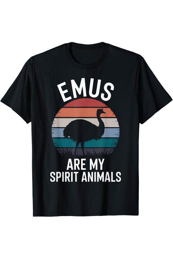 Crewneck Unisex Tee - Emus Spirit Animals Emu T-Shirt