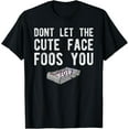 thumbnail image 1 of Crewneck Unisex Tee - Fun Foosball Shirt, Dont Let The Face Foos You Tee Gift, 1 of 4