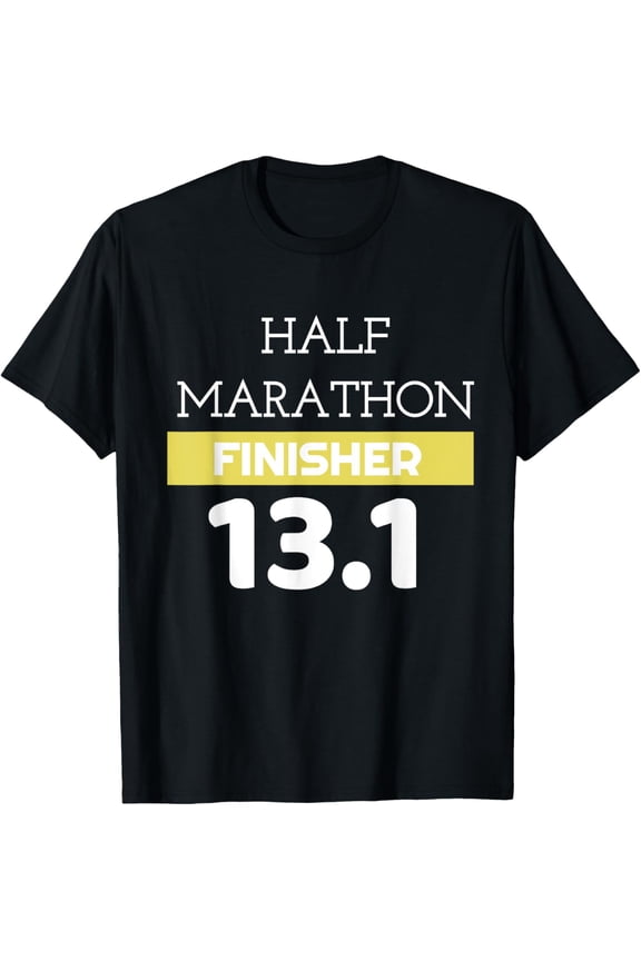 Crewneck Unisex Tee - Half Marathon Finisher TShirt - 13.1 Miles Running T-Shirt