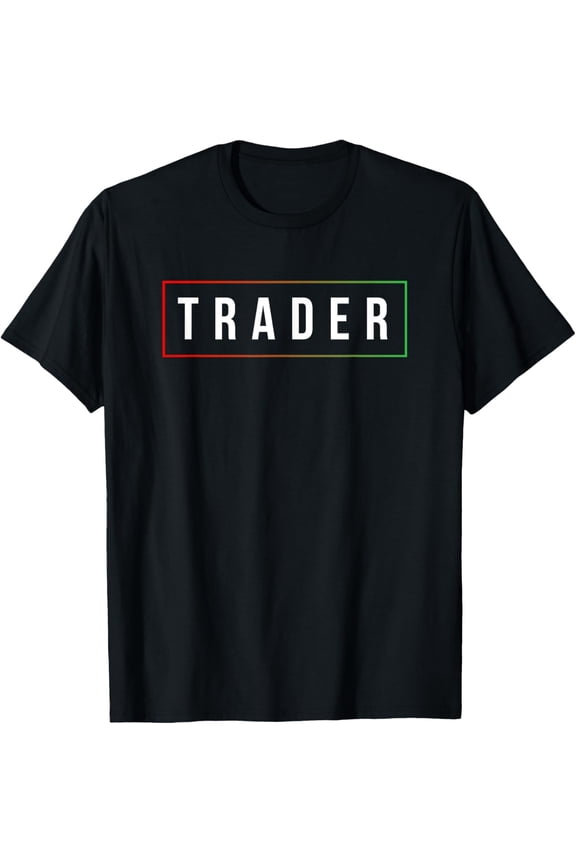 Crewneck Unisex Tee - Minimal Simple Day Trader Trading Stock Market Gift T-Shirt
